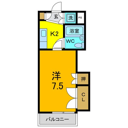 ヤングハイツの物件間取画像